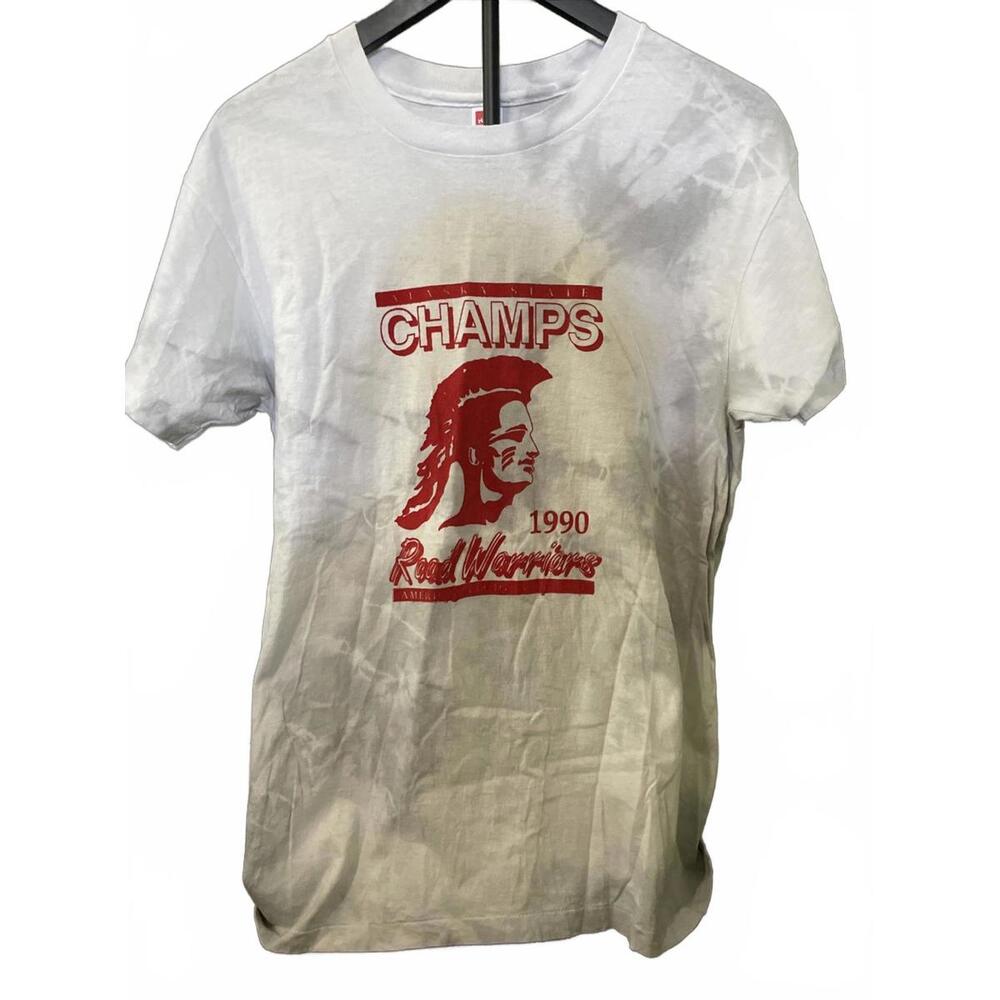 HANES Vintage‎ ALASKA STATE CHAMPS 1990 ROAD WARRIORS T SHIRT MENS LARGE